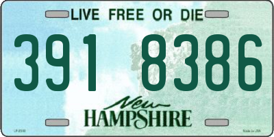 NH license plate 3918386