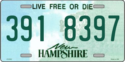 NH license plate 3918397