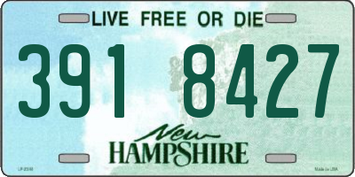 NH license plate 3918427
