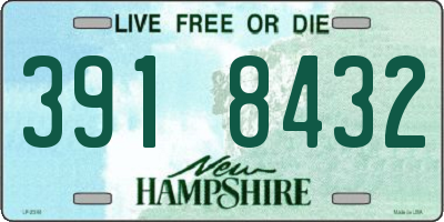 NH license plate 3918432