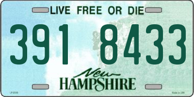 NH license plate 3918433