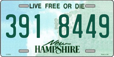 NH license plate 3918449