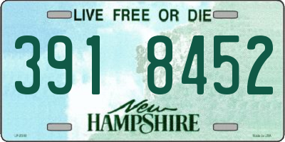 NH license plate 3918452