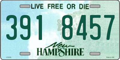 NH license plate 3918457