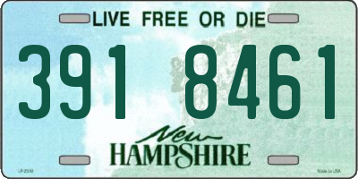 NH license plate 3918461
