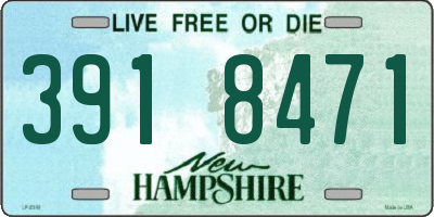 NH license plate 3918471