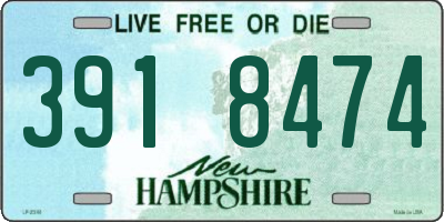 NH license plate 3918474