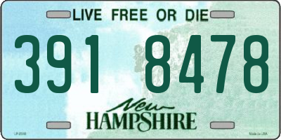 NH license plate 3918478