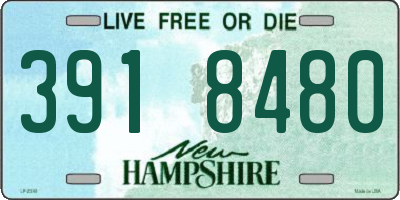 NH license plate 3918480