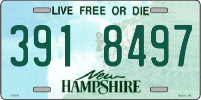 NH license plate 3918497