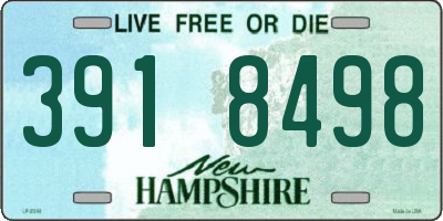 NH license plate 3918498