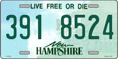 NH license plate 3918524