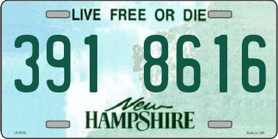 NH license plate 3918616