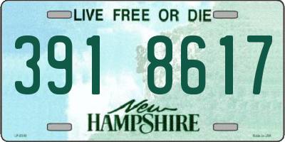 NH license plate 3918617