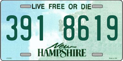 NH license plate 3918619