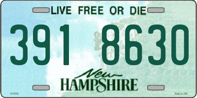 NH license plate 3918630