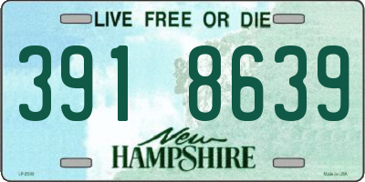 NH license plate 3918639