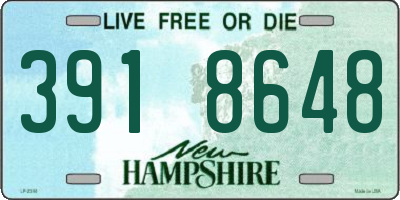 NH license plate 3918648