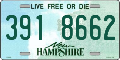 NH license plate 3918662