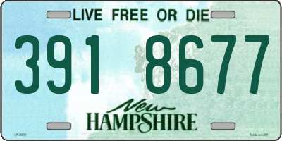 NH license plate 3918677