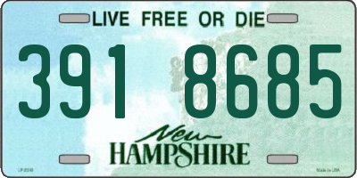 NH license plate 3918685