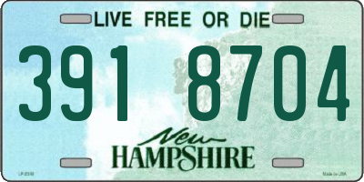 NH license plate 3918704