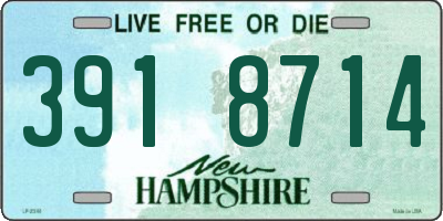 NH license plate 3918714