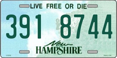 NH license plate 3918744