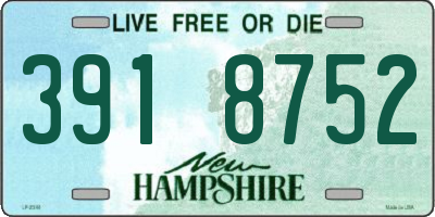 NH license plate 3918752