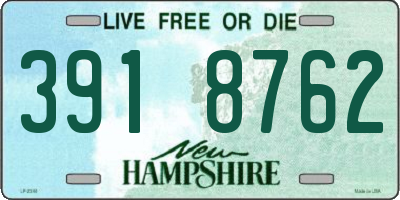 NH license plate 3918762