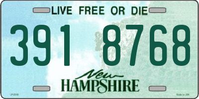 NH license plate 3918768