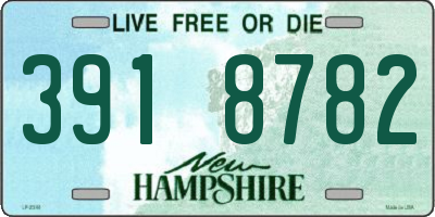NH license plate 3918782