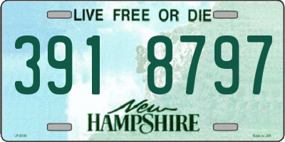 NH license plate 3918797
