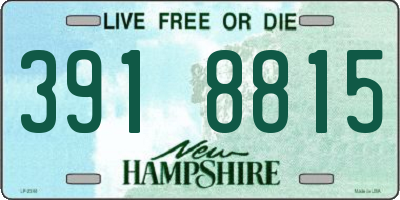 NH license plate 3918815