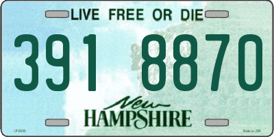 NH license plate 3918870