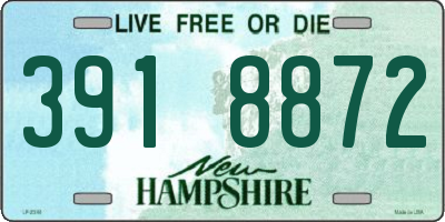 NH license plate 3918872