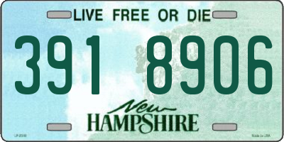 NH license plate 3918906