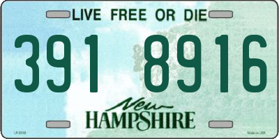 NH license plate 3918916