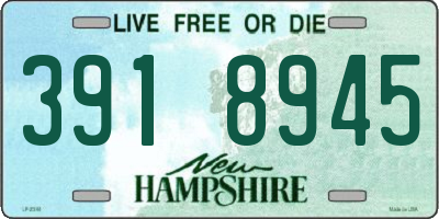 NH license plate 3918945