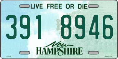 NH license plate 3918946