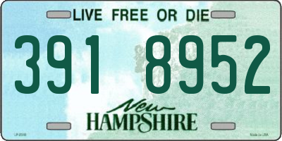 NH license plate 3918952