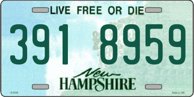 NH license plate 3918959