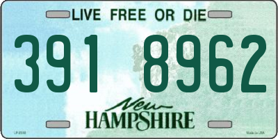 NH license plate 3918962