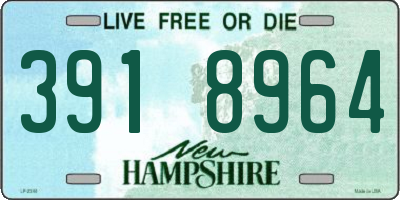 NH license plate 3918964