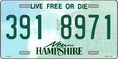 NH license plate 3918971