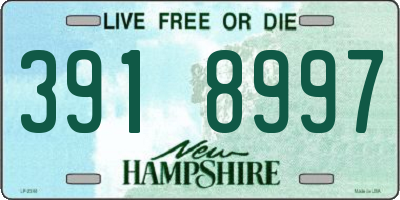 NH license plate 3918997