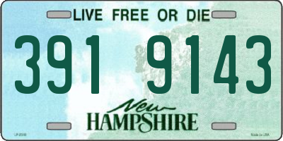 NH license plate 3919143