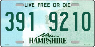 NH license plate 3919210