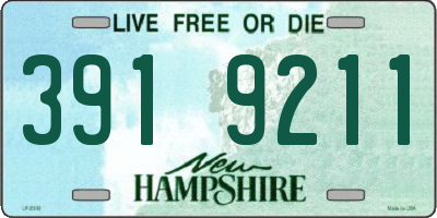 NH license plate 3919211