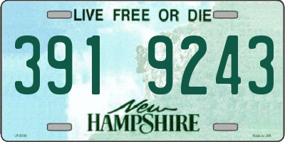 NH license plate 3919243